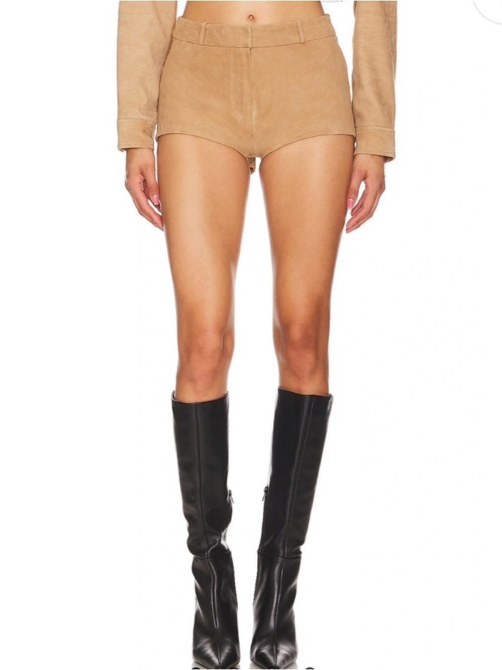 Lamarque x revolve suede shorts